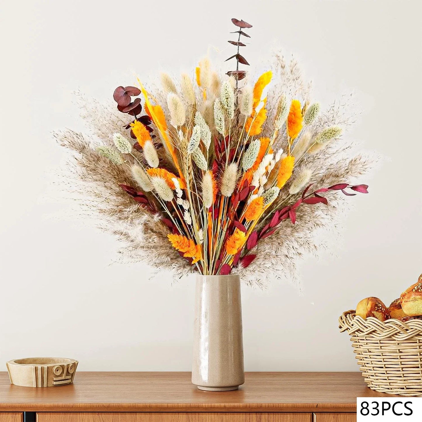 Bouquet de fleurs séchées Safran