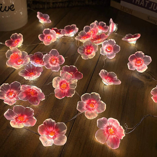 Guirlande Fleurs roses